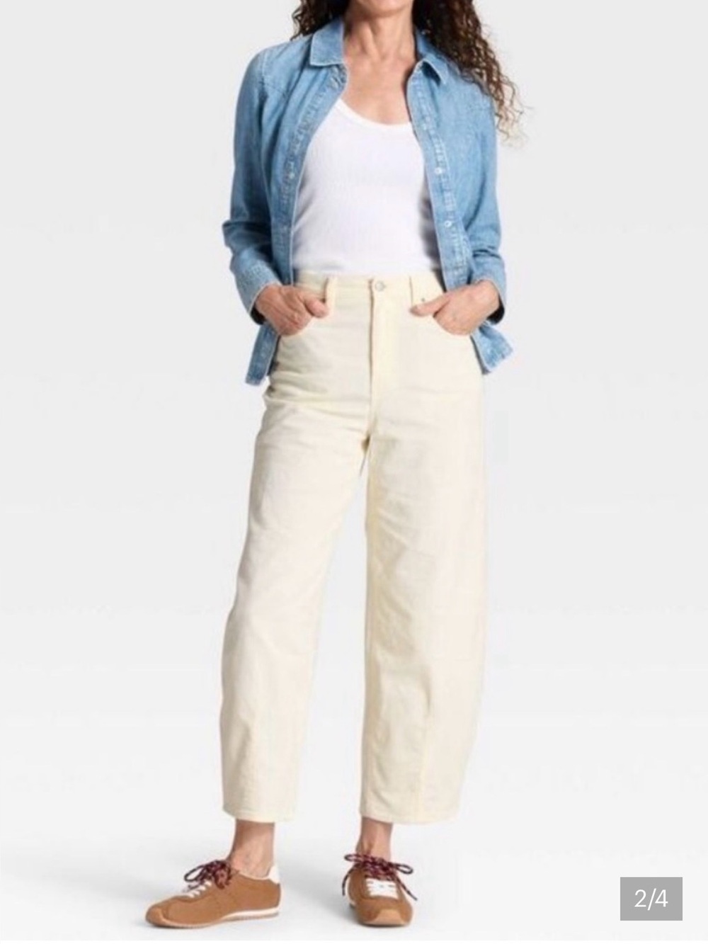 NWT Universal Thread Cream Corduroy
Easy Barrel Women's Pant | Size 4